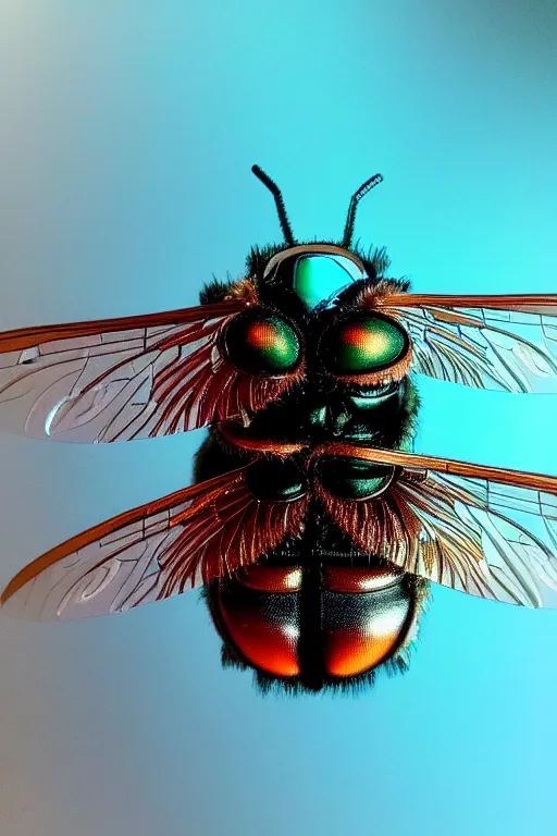 high quality macro mecha metallic tachinid fly! | Stable Diffusion ...