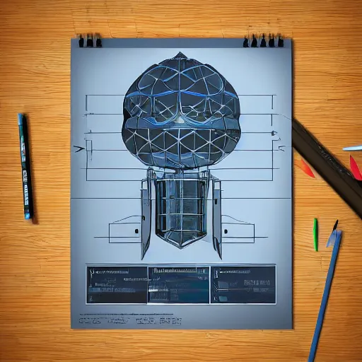 Image similar to little intelligent child makes blueprint of ultramodern spaceship, boy, very realistic digital art, trending on artstation,