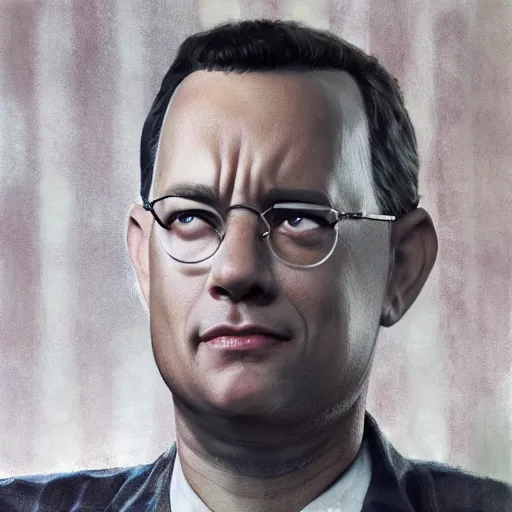 Prompt: tom hanks as forrest gump has shrimp hands, photorealistic, cgsociety, artstation