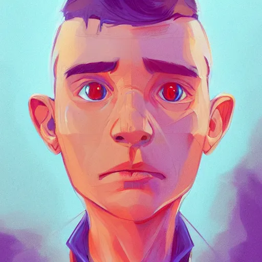 Image similar to face icon stylized minimalist stranger things, loftis, cory behance hd by jesper ejsing, by rhads, makoto shinkai and lois van baarle, ilya kuvshinov, rossdraws global illumination