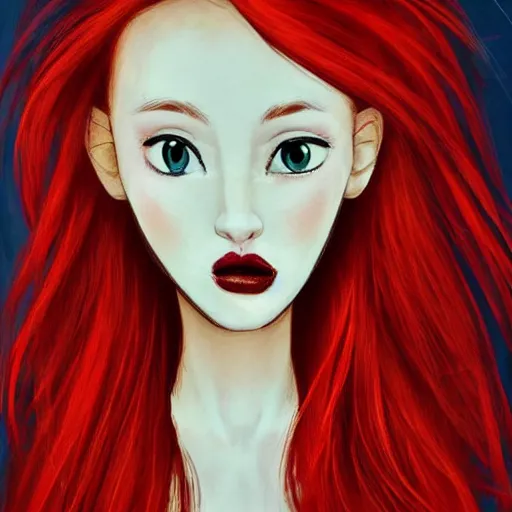 Image similar to girl with red hair