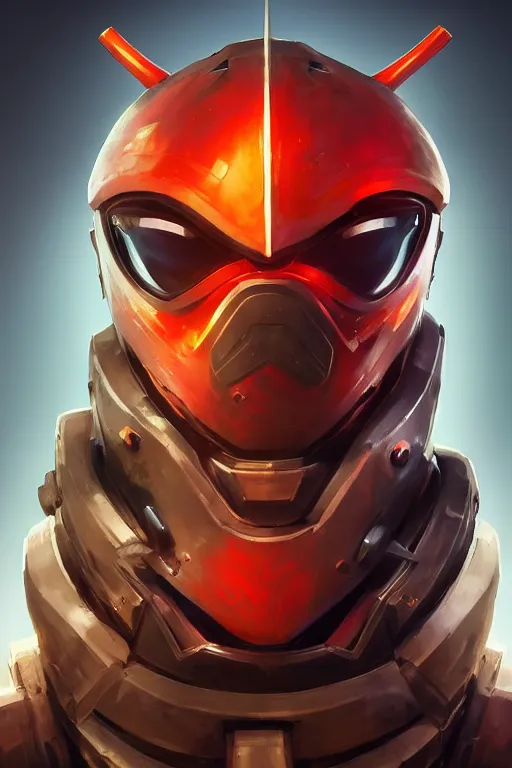 Image similar to epic mask helmet robot ninja portrait stylized as fornite style game design fanart by concept artist gervasio canda, behance hd by jesper ejsing, by rhads, makoto shinkai and lois van baarle, ilya kuvshinov, rossdraws global illumination radiating a glowing aura global illumination ray tracing hdr render in unreal engine 5