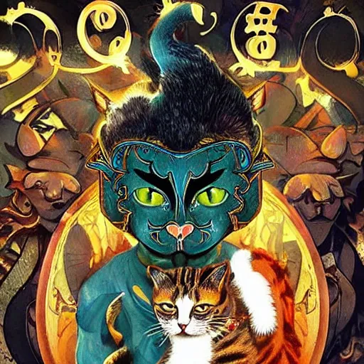 Image similar to god of cats