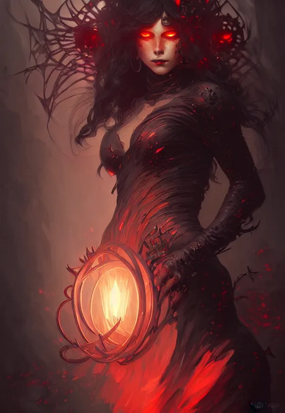 Prompt: a black smoked demon with red eyes, fantasy magic, dark light night, intricate, elegant, sharp focus, illustration, highly detailed, digital painting, concept art, matte, art by wlop and artgerm and greg rutkowski and alphonse mucha, masterpiece