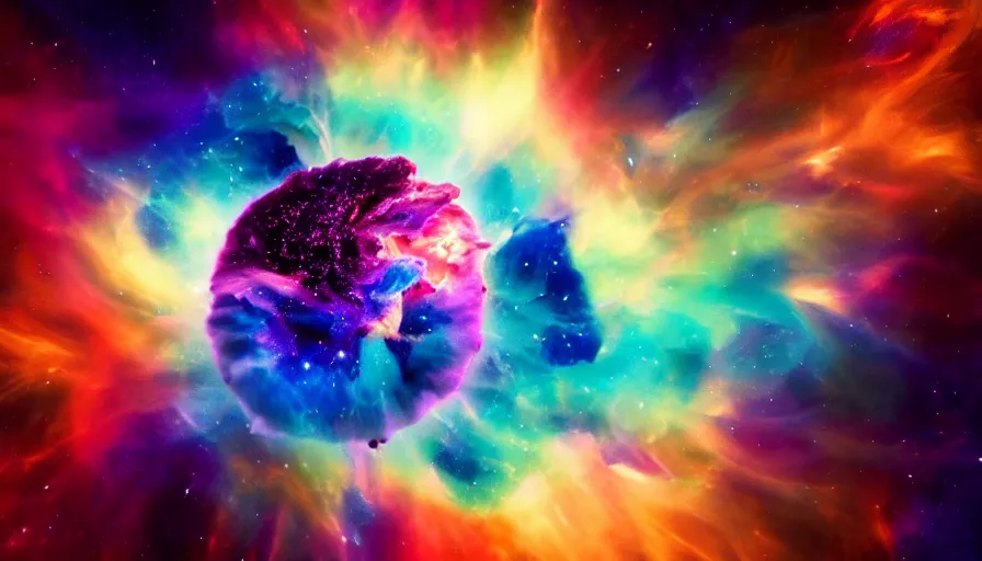 Image similar to stunning render of a cosmic - flavored