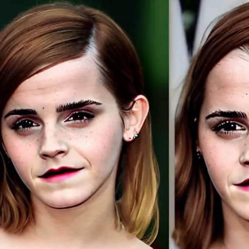 Image similar to emma watson with down syndrome