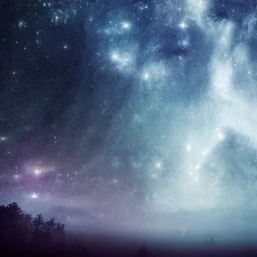 Prompt: dark, galaxy, evil, moody, fog, stars, wonder, mystery, realistic, 4 k