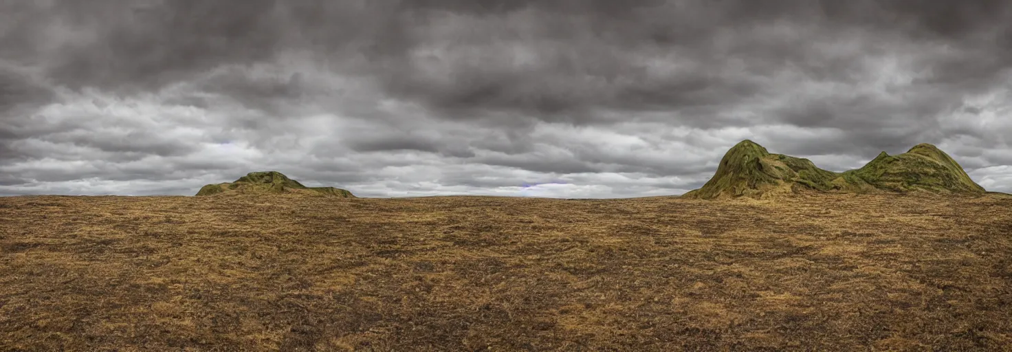 Image similar to photo of a surreal oddly-shaped landscape