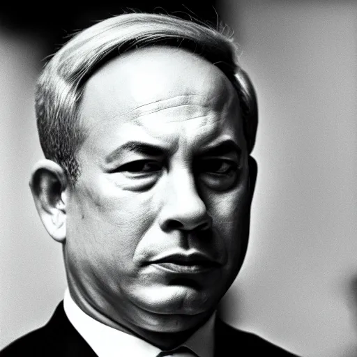 Prompt: binyamin netanyahu medium close up portrait film still 4 0 mm low depth of field in the style of game of thrones high detail