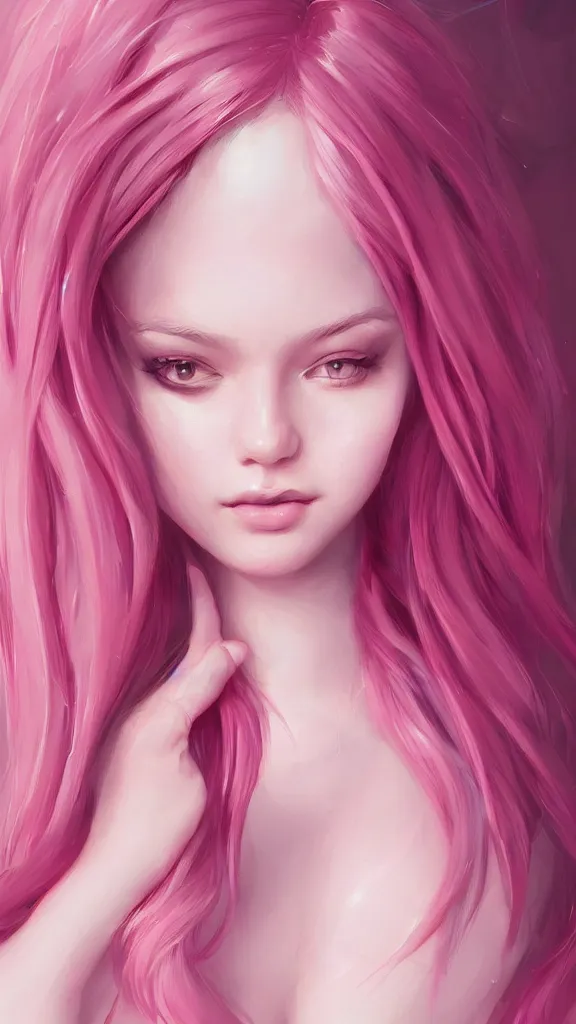 Prompt: teen girl, pink hair, full body, gorgeous, amazing, elegant, intricate, highly detailed, digital painting, artstation, concept art, sharp focus, illustration, art by Ross tran