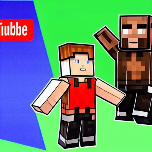 Image similar to youtube minecraft thumbnail