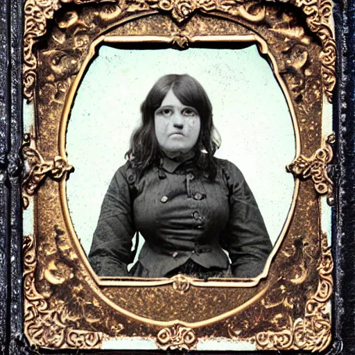 Image similar to tintype photo, freakshow