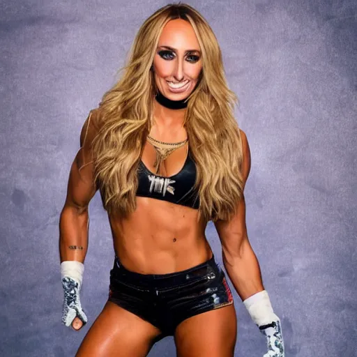 Image similar to carmella from wwe, professional photo, event photos, full body shot, 8 k, journal cover