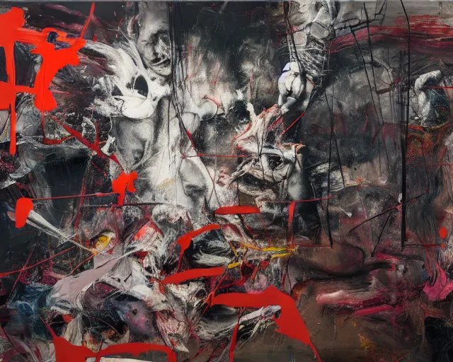 Prompt: the gallery of lost memories art, a brutalist designed, rich deep vivid colours, broad brush strokes!, painted by francis bacon, michal mraz, adrian ghenie, nicola samori, james jean!!! and petra cortright, part by gerhard richter, part by takato yamamoto. 8 k masterpiece.