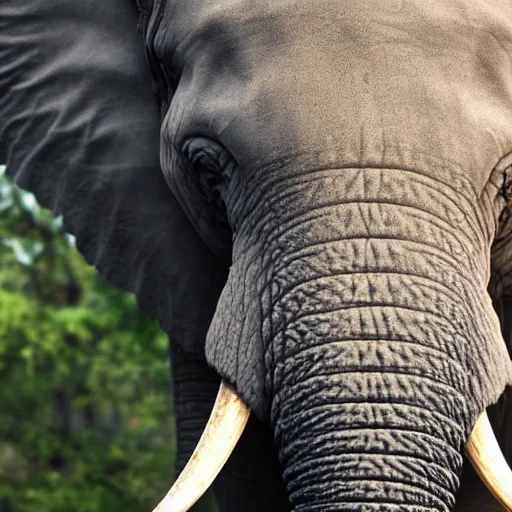 Prompt: A hyperrealistic Elephant, animal photography, realistic, photo, extra-million detailled, focus on the Elephant