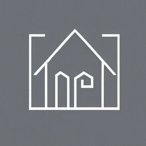 Image similar to house, minimalistic, vectorized logo style