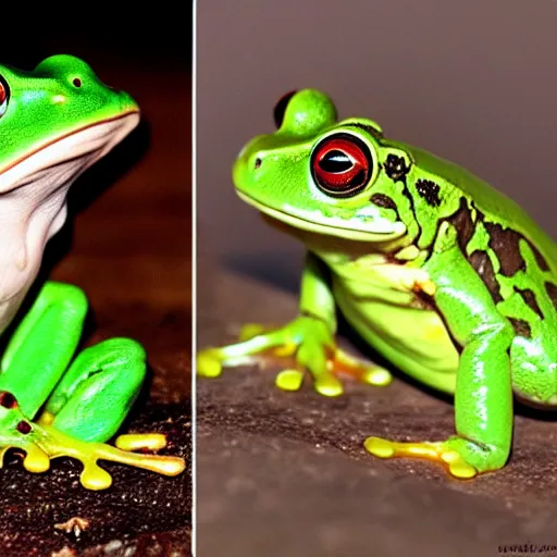 Image similar to metamorphosis of a frog