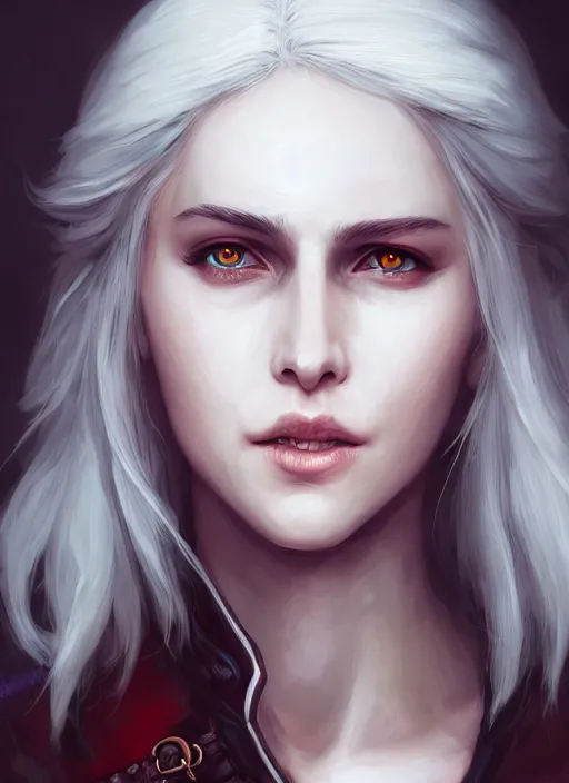 Image similar to portrait of ciri from the witcher storm blessed | | cute - fine - face, pretty face, realistic shaded perfect face, fine details by stanley artgerm lau, wlop, rossdraws, james jean, anime style, andrei riabovitchev, marc simonetti, and sakimichan, tranding on artstation