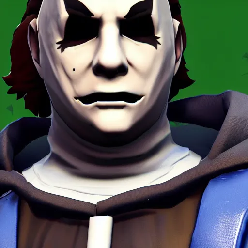 Image similar to Michael Myers in Fortnite 4K quality super realistic