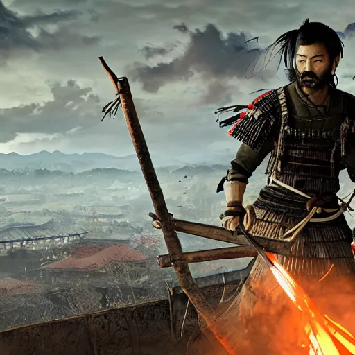 Image similar to the ghost of tsushima