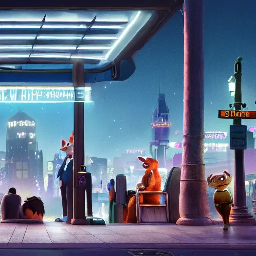 Downtown Bikini Bottom, city, cinematic, cinematic