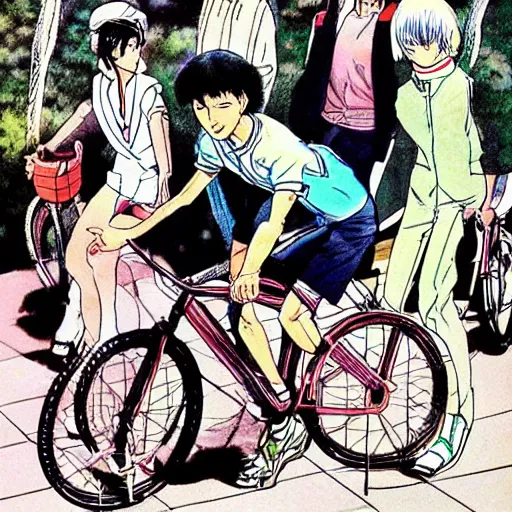 Prompt: 1980s seinen manga 🚲🚲🚲!!!!!