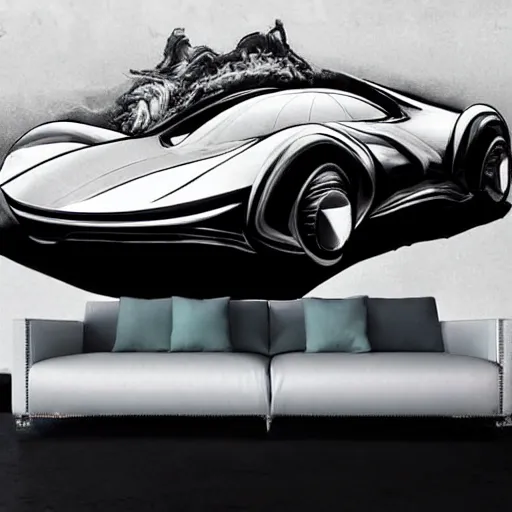 Image similar to big pattern noise car sci-fi organic zaha hadid car ash thorp car khyzyl saleem organic car Daniel Simon design formula 1 car airbus design 25% of canvas and wall structure in the coronation of napoleon painting by Jacques-Louis David and in the blade runner 2049 film search pinterest keyshot product render cloudy plastic ceramic material shiny gloss water reflections ultra high detail ultra realism 4k in plastic dark tilt shift