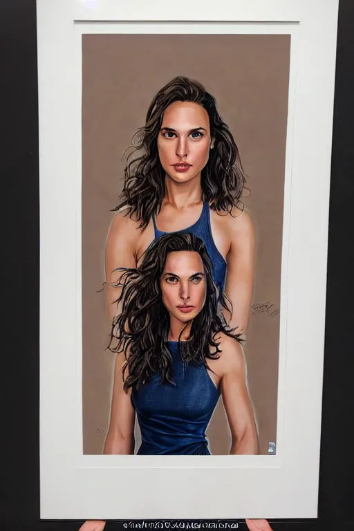 Image similar to full body portrait of gal gadot in the style of steve hanks, 4 k, detailed, 1 / 3 headroom, rule of thirds