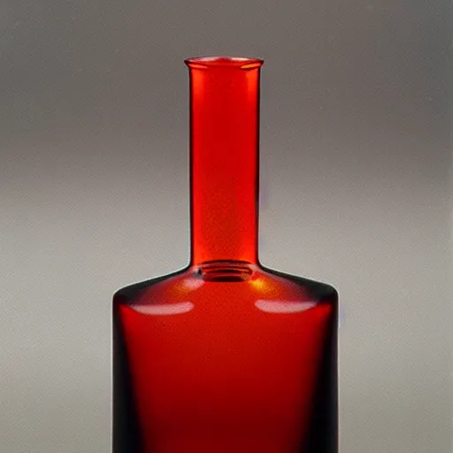 Prompt: a vodka bottle with minimalistic flame fire designs in a plique - a - jour enameling technique