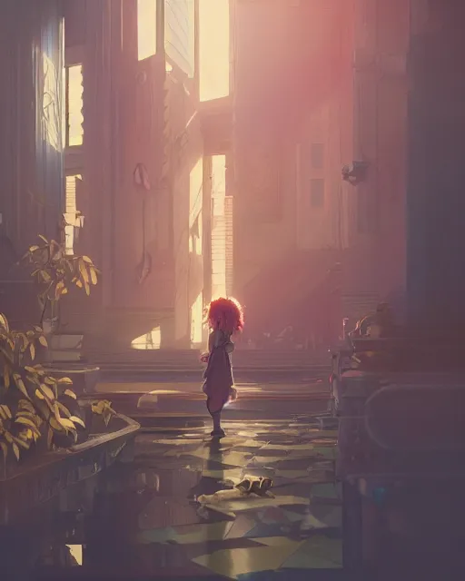 Image similar to highly detailed vfx espresso, stephen bliss, unreal engine, loish, rhads, beeple, makoto shinkai and lois van baarle, ilya kuvshinov, rossdraws, tom bagshaw, alphonse mucha, global illumination, detailed and intricate environment