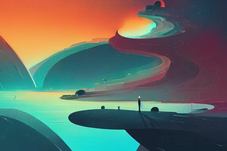 Image similar to humans and a black hole by petros afshar and james gilleard and alena aenami, trending on deviantart, masterpiece, detailed, warm colors