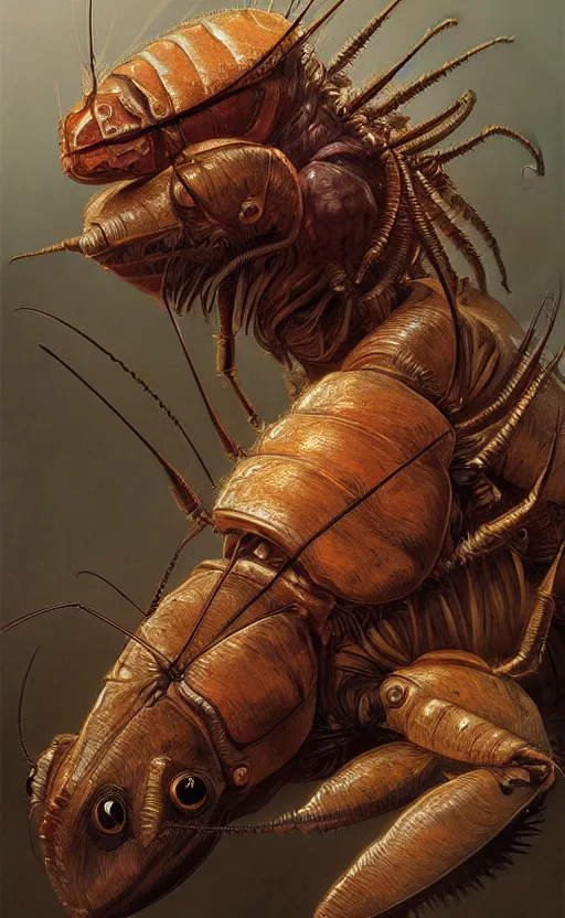 portrait of a cockroach humanoid creature, insect | Stable Diffusion ...