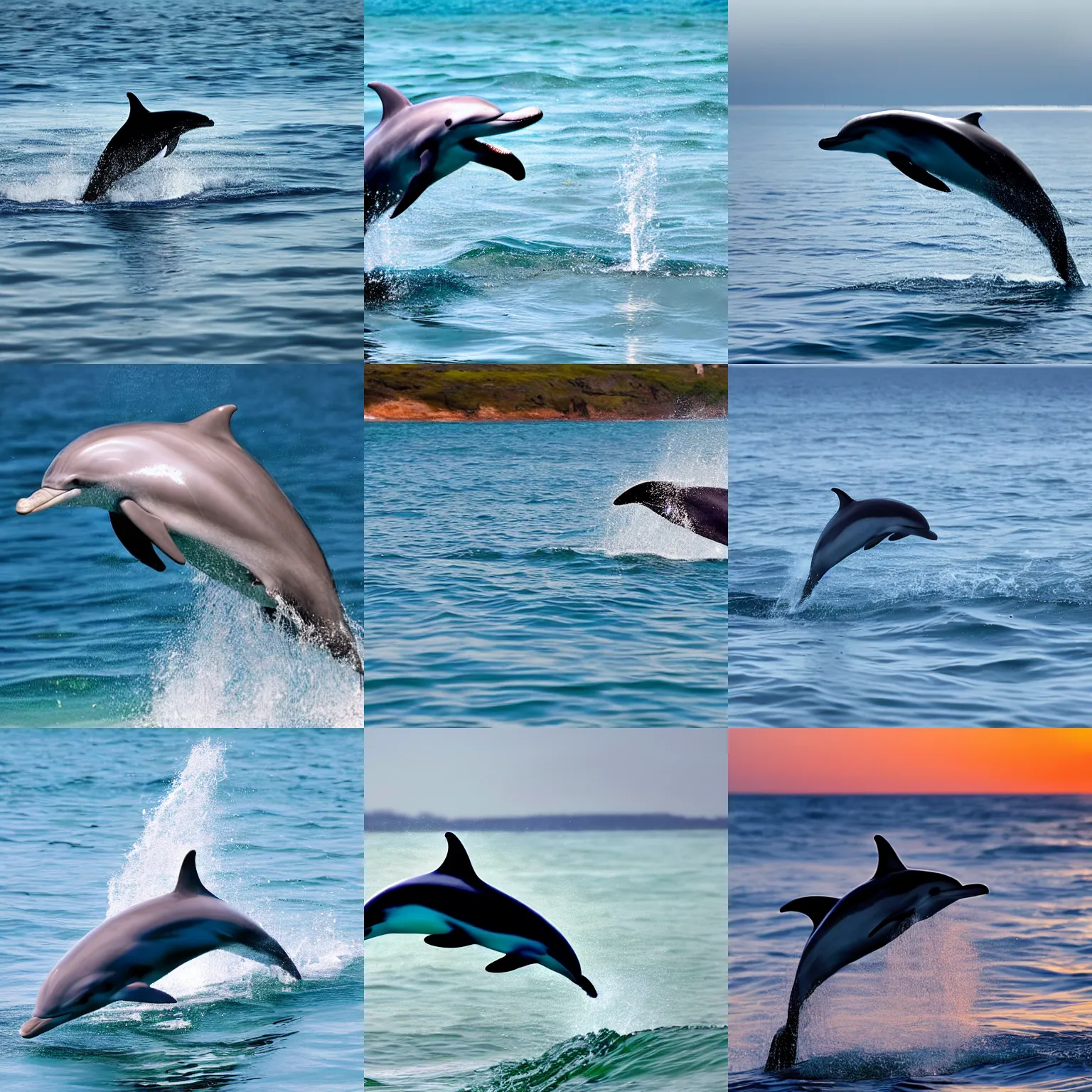 Prompt: a dolphin waving towards the camera on the beach, award winning photography