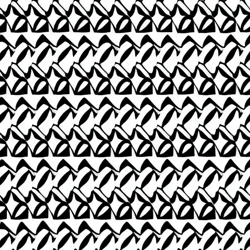 Image similar to pattern of hexagons, black and white, symmetric