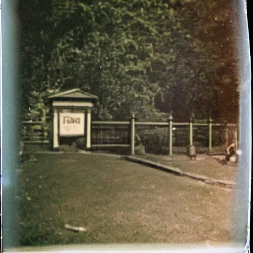 Prompt: pinhole photo colored