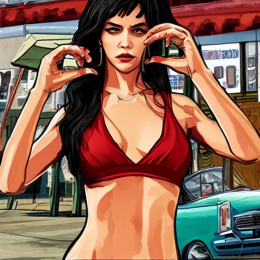 Image similar to Lisa Manoban in GTA V Art Cover