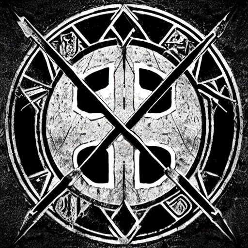 Image similar to black metal logo