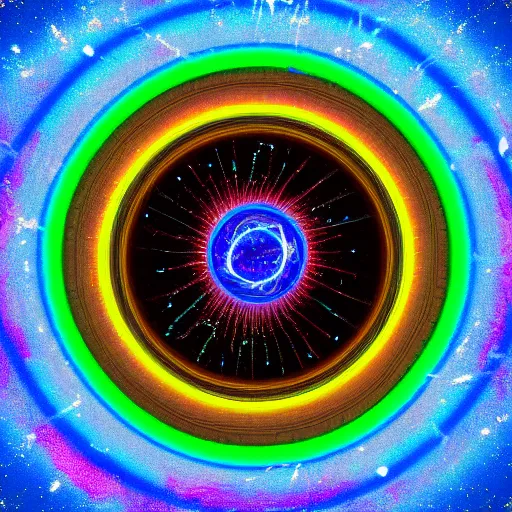 Prompt: the cosmic portal to the multiverse, chromatic aberration