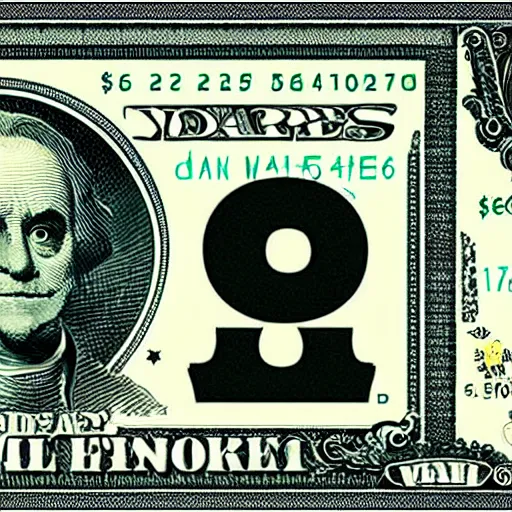 Prompt: photo of a dollar bill for a fake currency based on minions