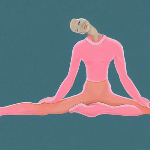 Image similar to illustration hanumanasana