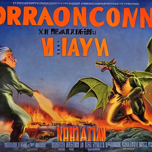 Image similar to poster for movie about Dragon Invasion of Moscow,