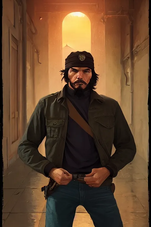 Prompt: highly detailed portrait che guevara in gta v, stephen bliss, unreal engine, fantasy art by greg rutkowski, loish, rhads, ferdinand knab, makoto shinkai and lois van baarle, ilya kuvshinov, rossdraws, tom bagshaw, global illumination, radiant light, detailed and intricate environment