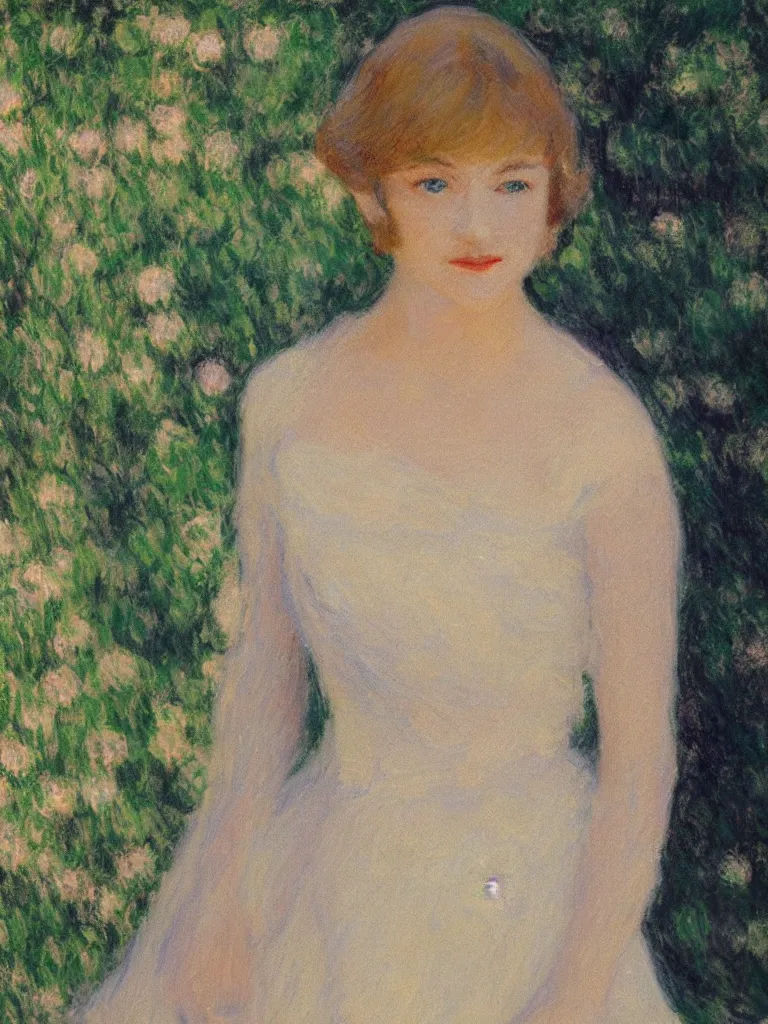 Image similar to portrait of < zelda fitzgerald > as a beautiful young lady, blurry face, fair, slim, fair, severe out of focus, depth of field, pleinairism, in the sun, backlit, closeup, oil on canvas, atr by monet, in the style of le promenade, smooth, impressionnisme, 8 k