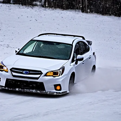 Image similar to subaru drifting in snow