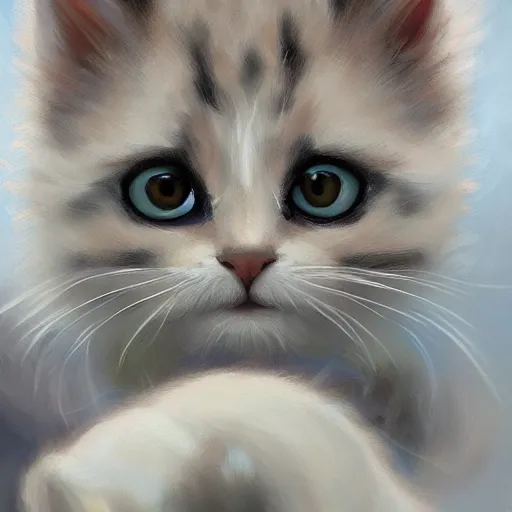 Prompt: instagram logo as a kitten, oil painting, ultradetailed, artstation, ultradetailed, digital painting, ultradetailed