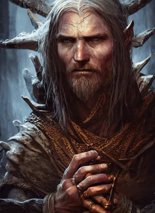 Image similar to beggar, ultra detailed fantasy, elden ring, realistic, dnd character portrait, full body, dnd, rpg, lotr game design fanart by concept art, behance hd, artstation, deviantart, global illumination radiating a glowing aura global illumination ray tracing hdr render in unreal engine 5