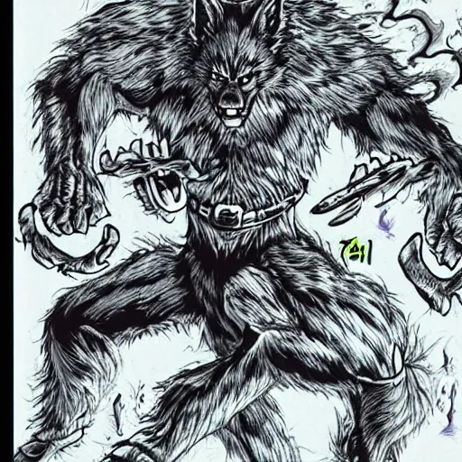 werewolf, art by akira toriyama | Stable Diffusion | OpenArt