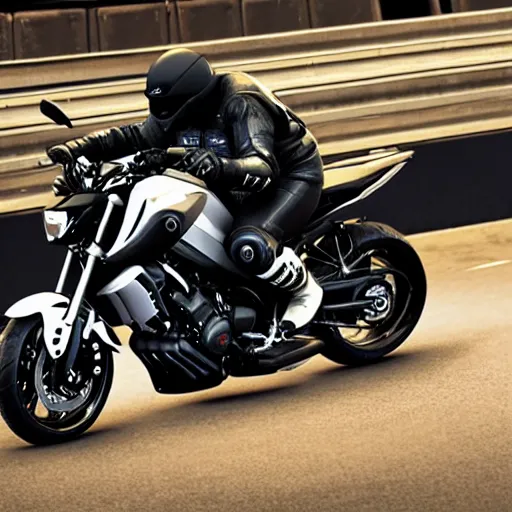 Image similar to yamaha mt07 motorcycle, blade runner style, 3d