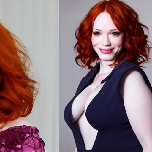 Image similar to average photo of 25 year Christina Hendricks 8k