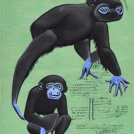 Image similar to strange bestiary of repressed unconscious bonobo chimeras